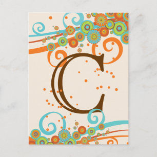 Retro Swirl Firande gör ett eget banderoll Vykort