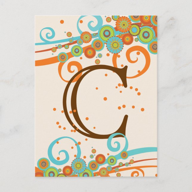 Retro Swirl Firande gör ett eget banderoll Vykort (Framsida)