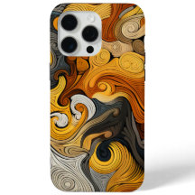 Retro Swirl mönstrad, färgfull digital utskrift