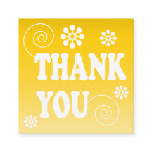 Retro Swirl-Tack, Gult