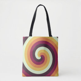 Retro Swirl Vortex Tygkasse