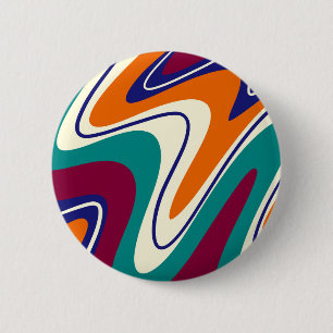 Retro Swirls - Classic 70 s Stil Knapp