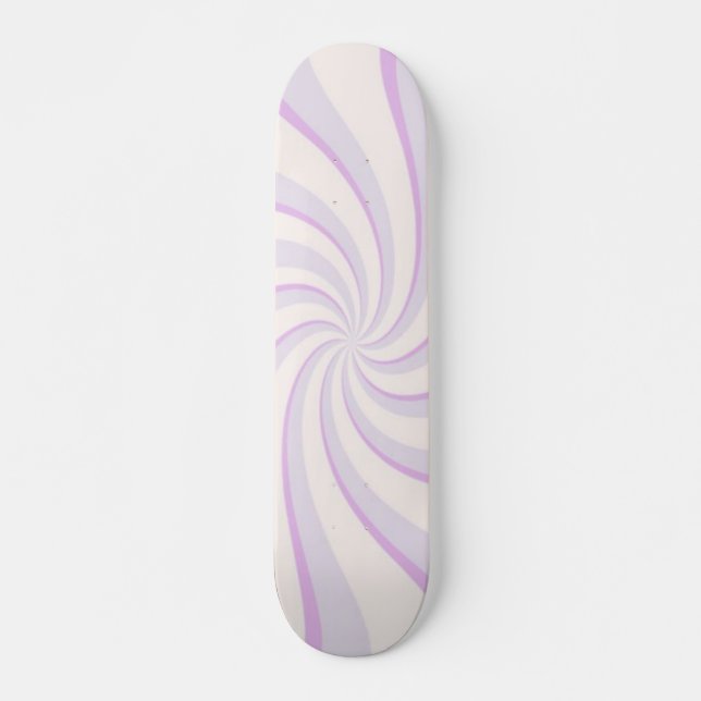 Retro Swirls Skateboard Bräda 21,5 Cm (Framsida)