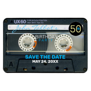 Retro T6 Audiotape 50:e födelsedagsfesten FPM Magnet