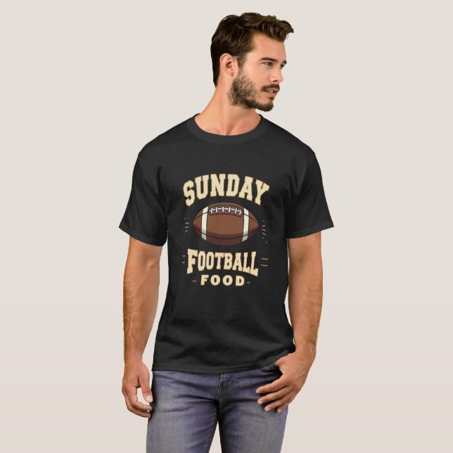 Retro T-Shirt för Söndagsfotboll (Hel framsida)