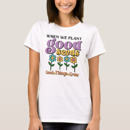Retro T-Shirt, Plant Bra Seeds, Flowers T Shirt