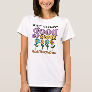 Retro T-Shirt, Plant Bra Seeds, Flowers T Shirt