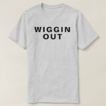 Retro T skjorta 1980 för WIGGIN-Slang