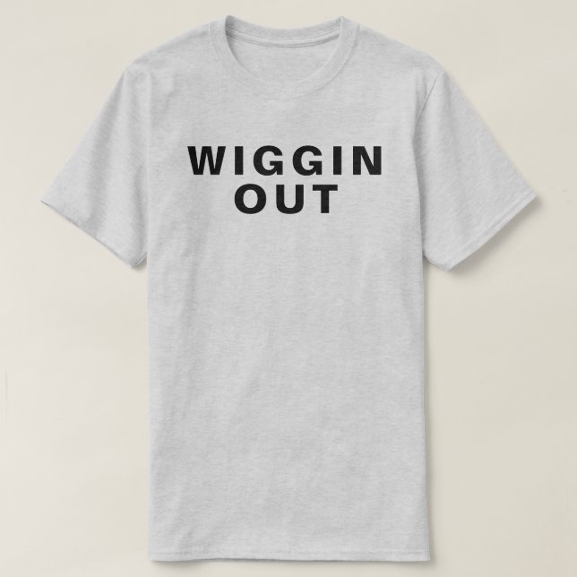 Retro T skjorta 1980 för WIGGIN-Slang T Shirt (Design framsida)