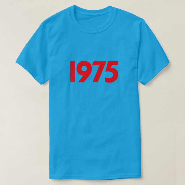 Retro T-tröja 1975 Tröja (Design framsida)