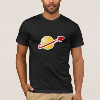 Retro T-tröja för vintageutrymmelogotyp T-shirt