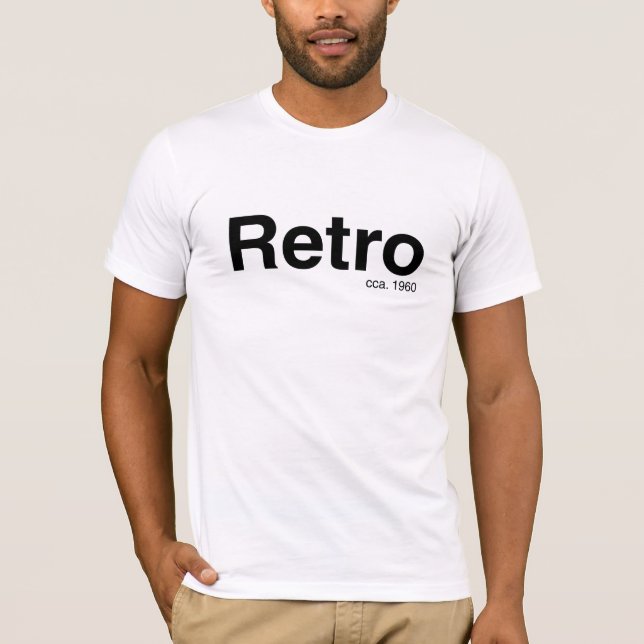 Retro T-tröja Tee (Framsida)