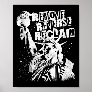 Retro Ta bort omvänd återvändandefrihetstävling i Poster