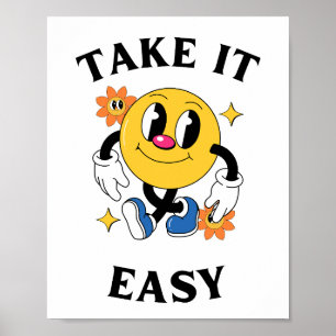 Retro Ta det lugnt Poster