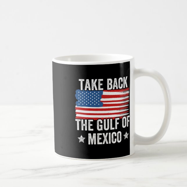 Retro, ta tillbaka Bukt i Mexikos amerikanska Flag Kaffemugg (Höger)
