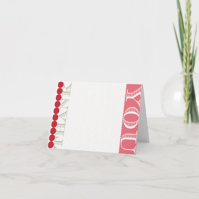 Retro - tack, ditt kort (Framsida)