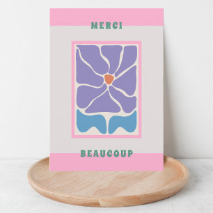 Retro - tack, ditt kort - blått tack - ditt kort