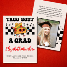 Retro Taco Bout A Grad Funny Photo Studenten