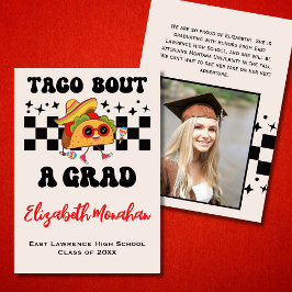 Retro Taco Bout A Grad Funny Photo Studenten Meddelande