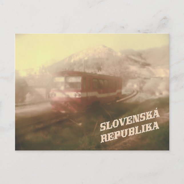 Retro Tåg Vykort (Framsida)