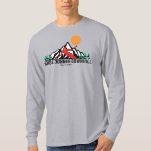 Retro Tahoe Donner Downhill Ski T Shirt