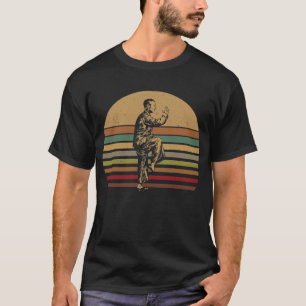 Retro Tai Chi-instruktör Yin Yang Meditation Medi T Shirt