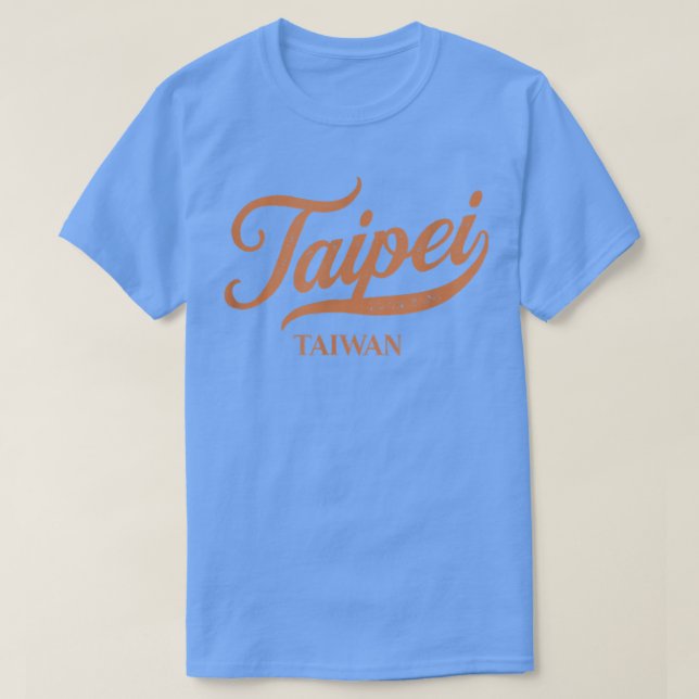 Retro Taiwan CityVintage Taipei T Shirt (Design framsida)