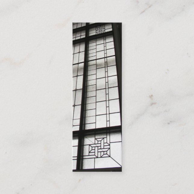 Retro takfönster~ profilerar kortet mini visitkort (Framsida)