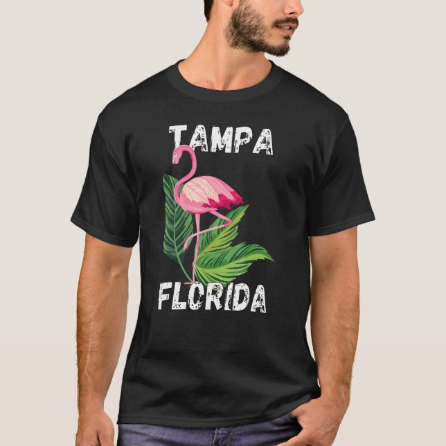 Retro Tampa Florida Apparel T Shirt (Framsida)