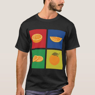 Retro Tangerine Outfit Kärlek Mandarin Orange Citr T Shirt