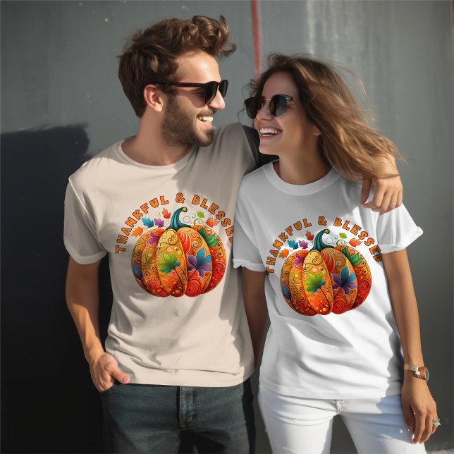 Retro "Tänkbar och bläddrad"-Thanksgiving T Shirt (Skapare uppladdad)