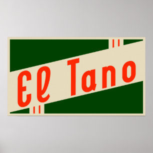 retro tano poster