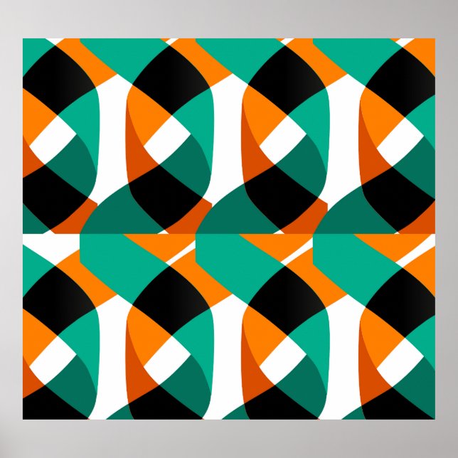 Retro Tapet: Vintagens utformning Poster (Framsidan)