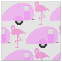 Retro Tåreformad Husvagn Rosa Flamingo