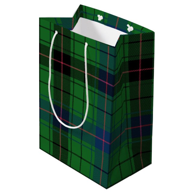 Retro Tartan Davidson Grönt Play (Baksidan Vinklad)
