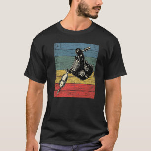 Retro Tattoo Artis Bläck Tat Maskin Gift Apparel T Shirt