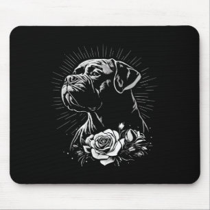 Retro Tattoo Stil Mastiff Hund älskare _1 Musmatta