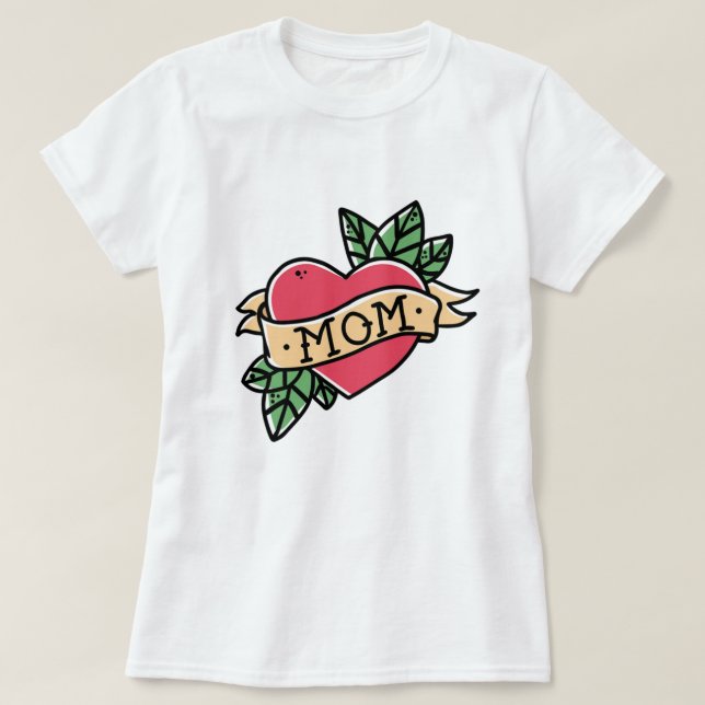 Retro Tattoo T Shirt (Design framsida)