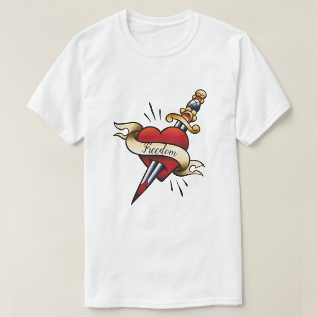 Retro Tattoo T Shirt (Design framsida)