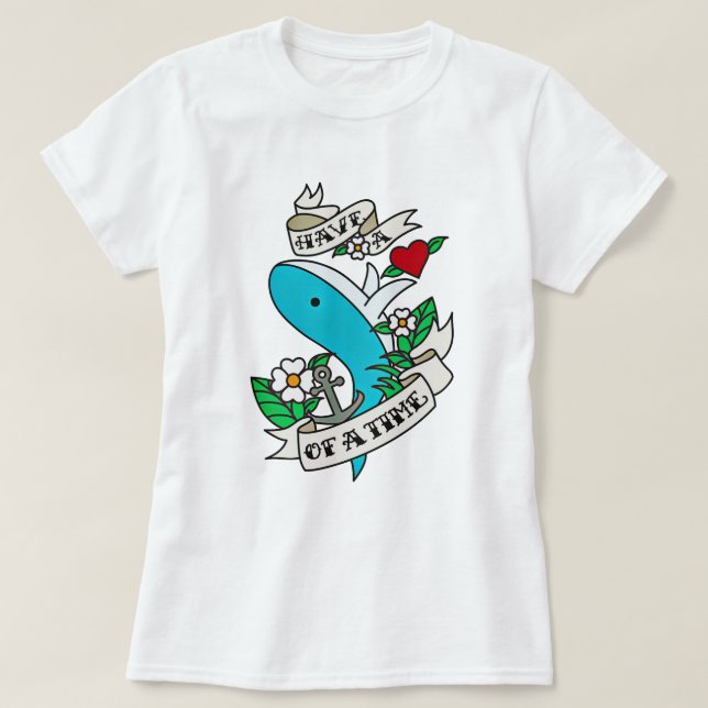 Retro Tattoo T Shirt (Design framsida)