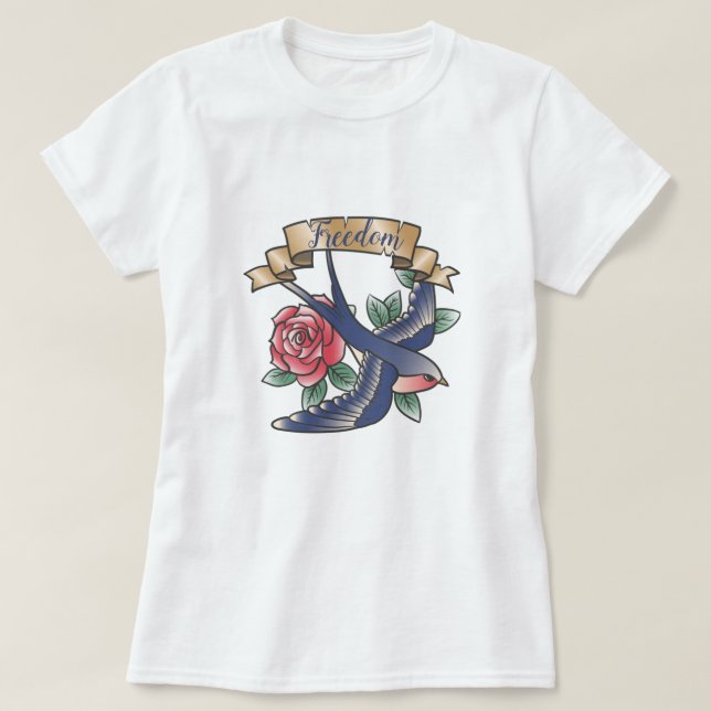 Retro Tattoo T Shirt (Design framsida)