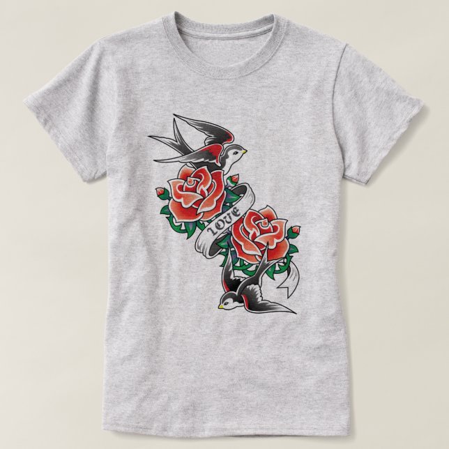 Retro-tatuering T Shirt (Design framsida)