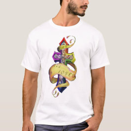 Retro tatueringsdesign kors och fjäril -gay kärlek t shirt