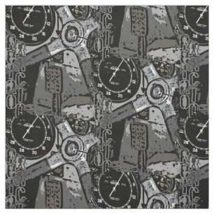 Retro Tävla Oldtimer-detaljgrafik - design Tyg