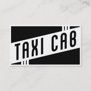 retro taxicab visitkort