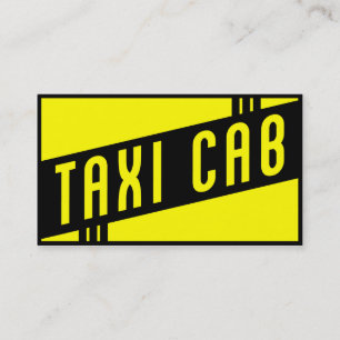 retro taxicab visitkort