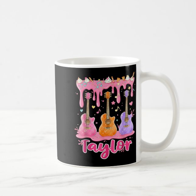 Retro Taylor Ice Cream Dripng Groovy 80's Women Me Kaffemugg (Höger)