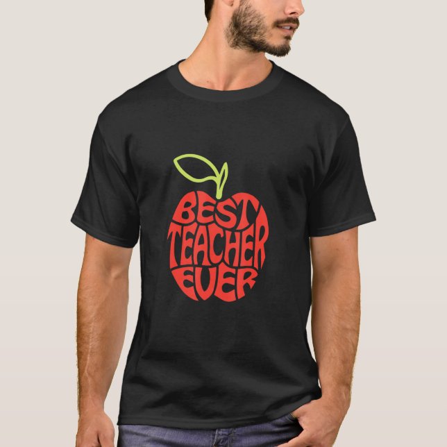 Retro Teacher inspirationerande färgämne Sc T Shirt (Framsida)