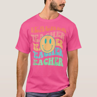 Retro Teacher inspirationerande färgämne Sc T Shirt