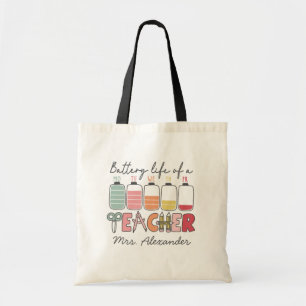 Retro Teacher Life Bättre liv för en lärarAnpassni Tygkasse